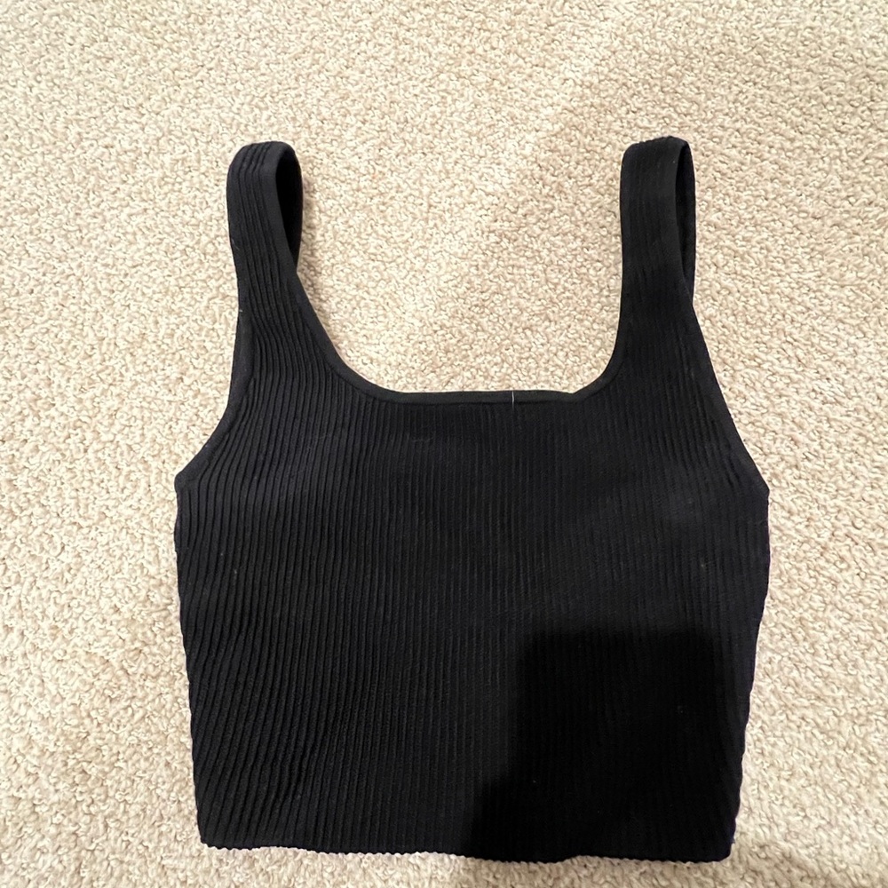 Babaton sculpt knit cropped tank